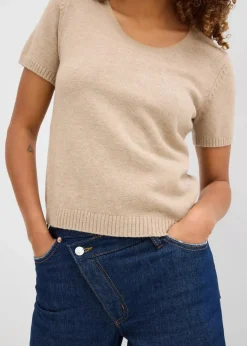 Damen bonprix Nachhaltigere Materialien|Pullover & Strickjacken|Pullover, Kurzarm
