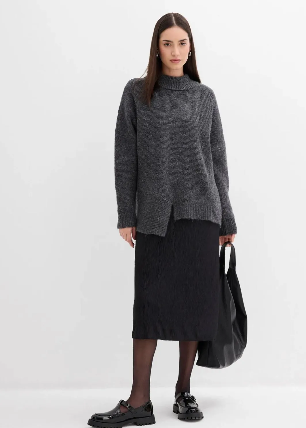 Sale Pullover mit asymmetrischem Saumverlauf und Wollanteil Damen Bekleidung·Umstandsmode|Bekleidung·Jeans