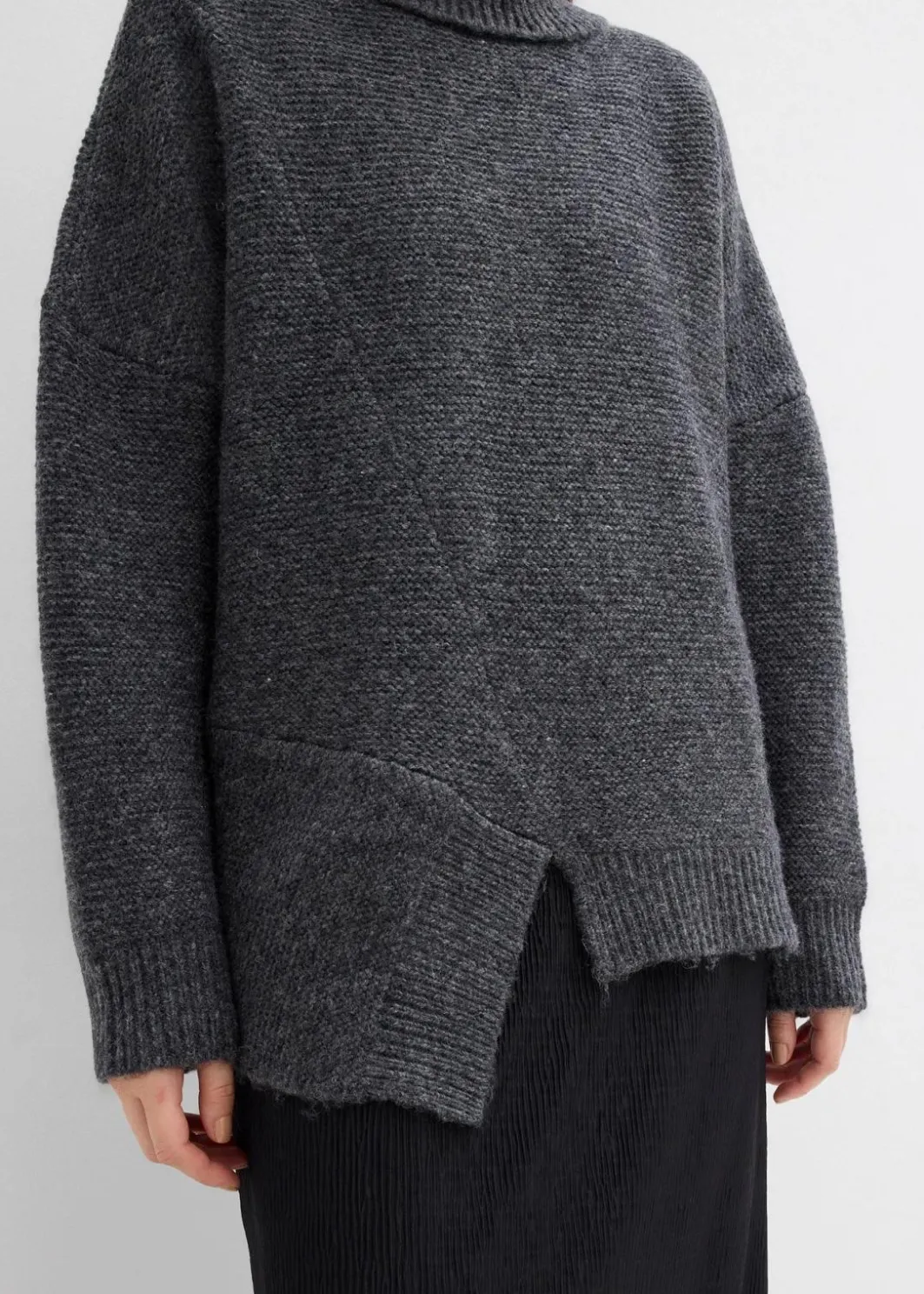 Sale Pullover mit asymmetrischem Saumverlauf und Wollanteil Damen Bekleidung·Umstandsmode|Bekleidung·Jeans