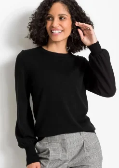 Hot Pullover mit Ballon-Ärmel Damen Bekleidung·Jeans|Pullover & Strickjacken