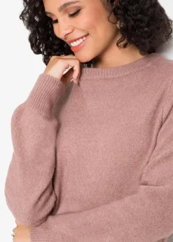 Damen bonprix Pullover & Strickjacken|Strickmode|Pullover mit Ballonärmeln