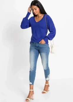 Damen bonprix Bekleidung·Umstandsmode|Strickmode|Pullover mit Ballonärmeln