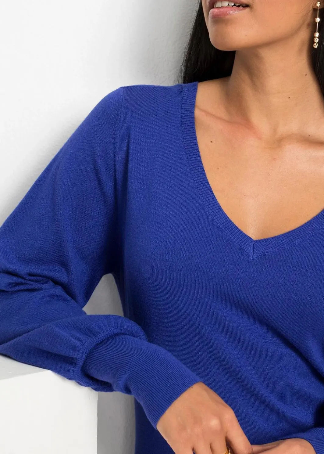 Damen bonprix Bekleidung·Umstandsmode|Strickmode|Pullover mit Ballonärmeln