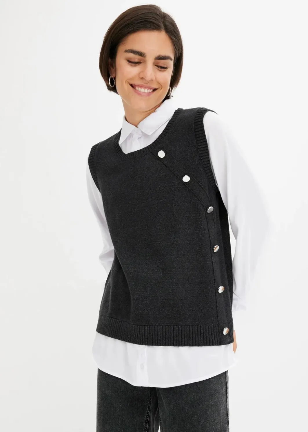 Clearance Pullover mit Blusen-Einsatz Damen Bekleidung·Umstandsmode|Bekleidung·Jeans