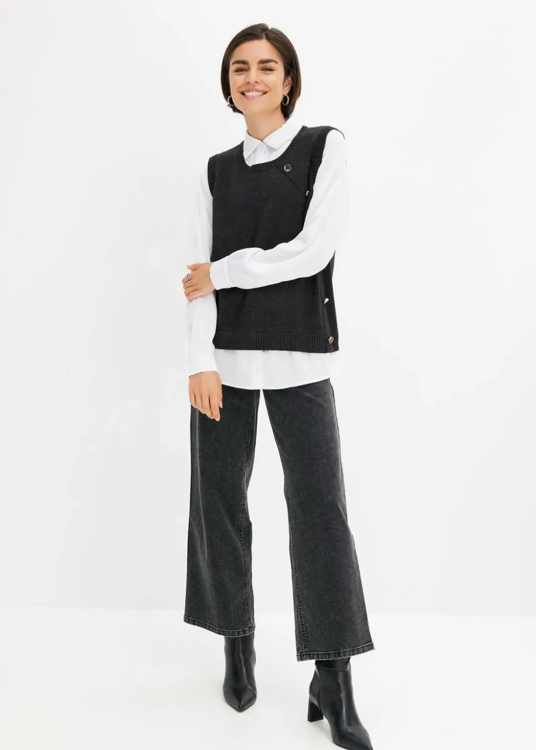 Clearance Pullover mit Blusen-Einsatz Damen Bekleidung·Umstandsmode|Bekleidung·Jeans