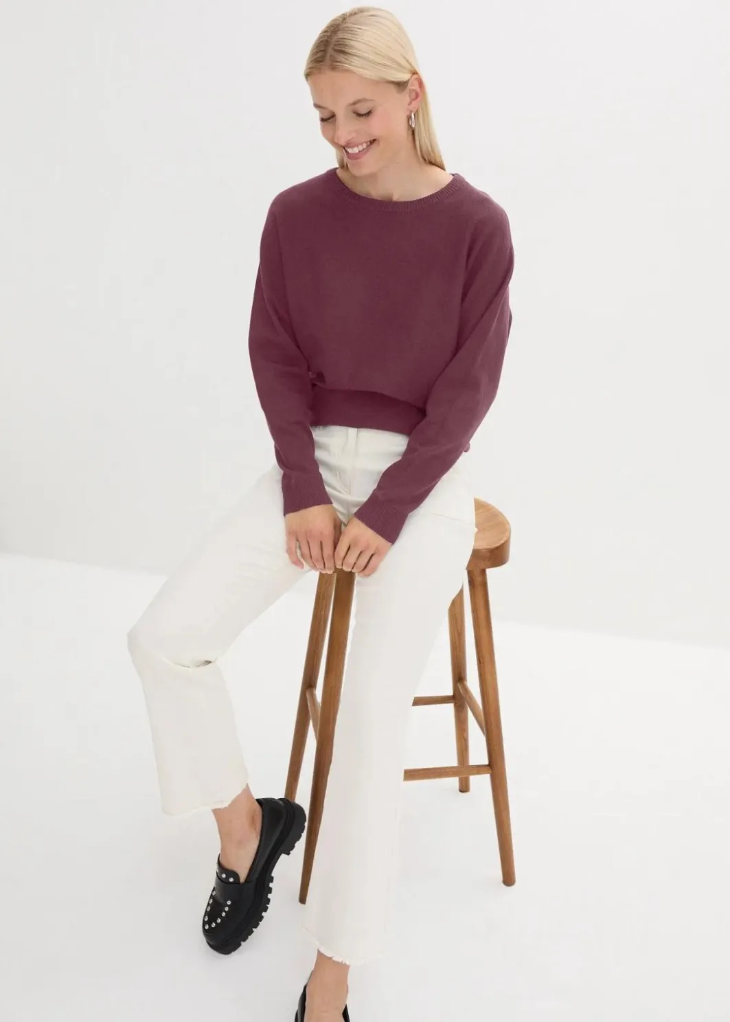 Online Pullover mit Fledermausärmeln Damen Strickmode|Pullover & Strickjacken