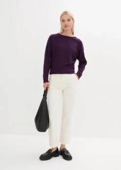 Damen bonprix Bekleidung·Jeans|Pullover & Strickjacken|Pullover mit Fledermausärmeln
