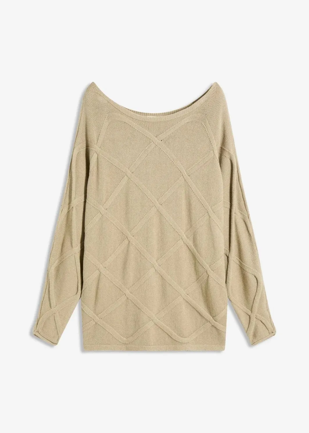 Damen bonprix Bekleidung·Umstandsmode|Strickmode|Pullover mit horizonatalem Zopfmuster