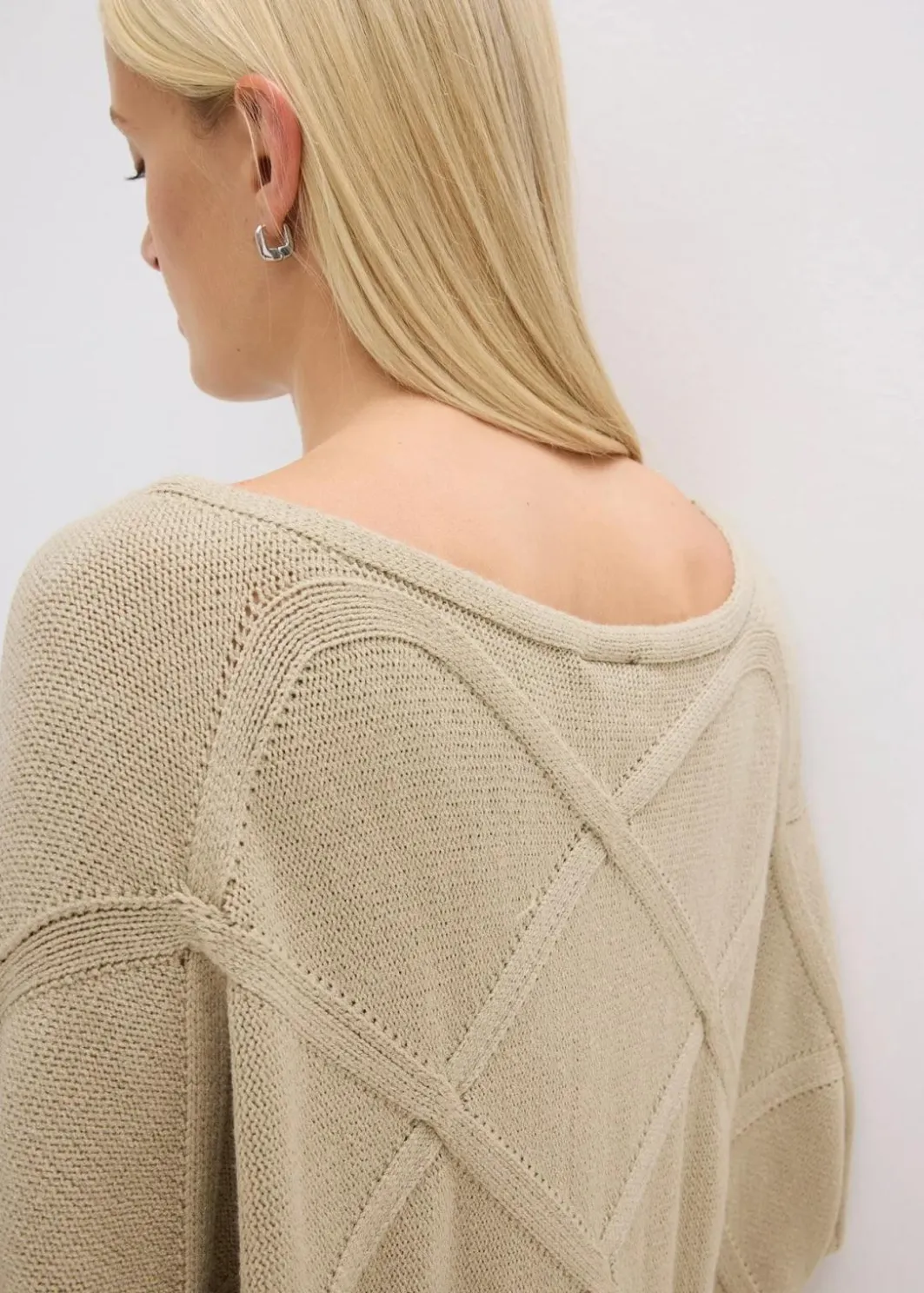 Damen bonprix Bekleidung·Umstandsmode|Strickmode|Pullover mit horizonatalem Zopfmuster
