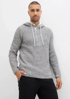 Herren bonprix Pullover & Strickjacken|Große Größen|Pullover mit Kapuze