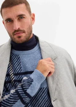 Herren bonprix Große Größen|Pullover & Strickjacken|Pullover mit Karomuster