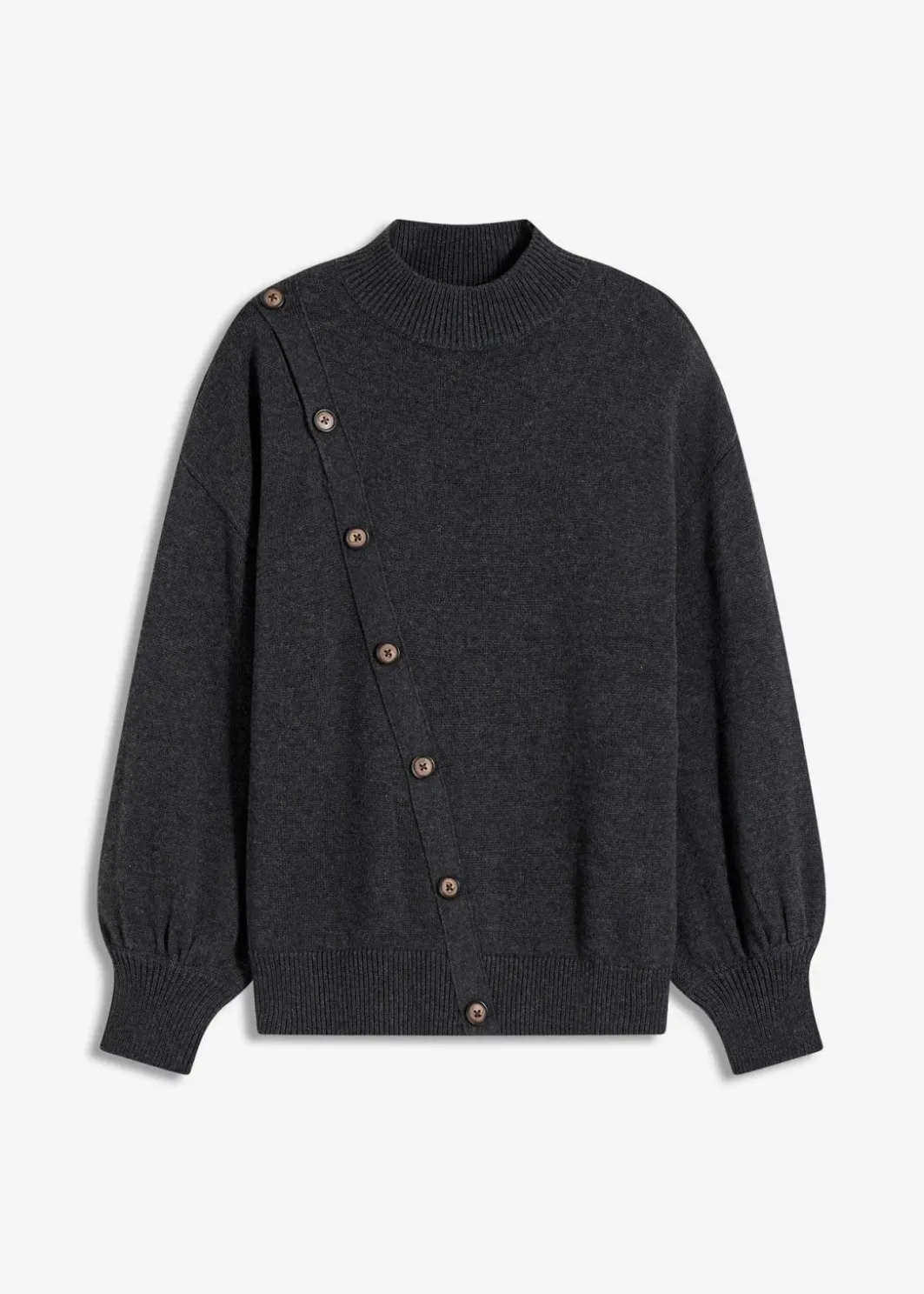 New Pullover mit Knopfleiste Damen Strickmode|Pullover & Strickjacken