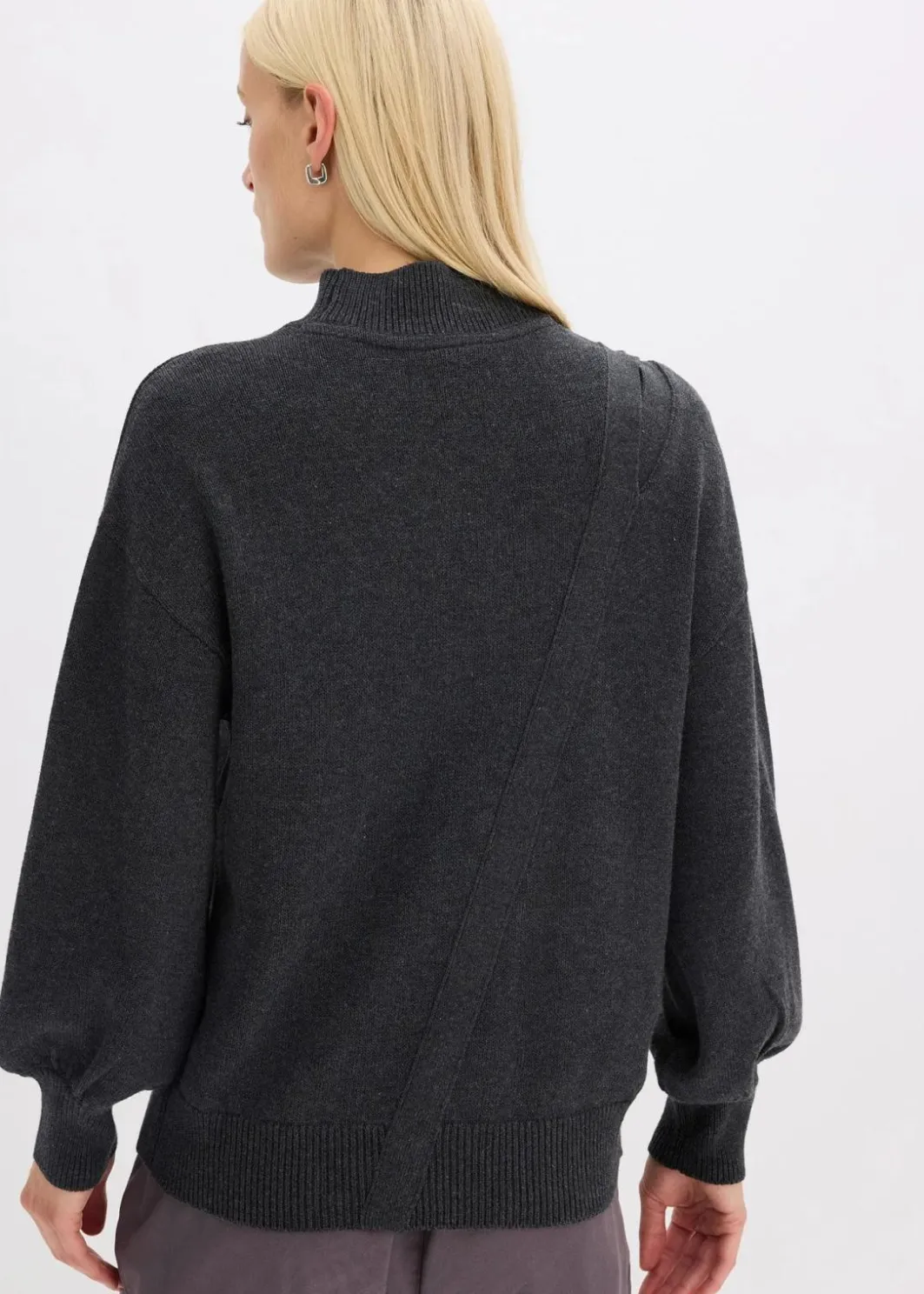 New Pullover mit Knopfleiste Damen Strickmode|Pullover & Strickjacken