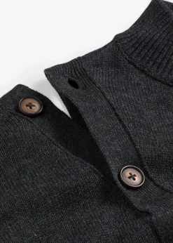 New Pullover mit Knopfleiste Damen Strickmode|Pullover & Strickjacken