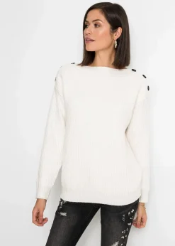 Online Pullover mit Knöpfen Damen Bekleidung·Umstandsmode|Strickmode