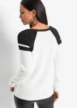 Damen bonprix Bekleidung·Umstandsmode|Strickmode|Pullover mit Knöpfen