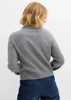Damen bonprix Bekleidung·Umstandsmode|Strickmode|Pullover mit Kragen
