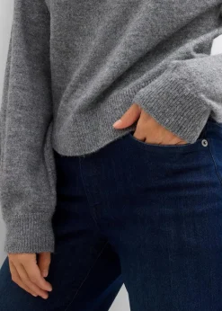 Damen bonprix Bekleidung·Umstandsmode|Strickmode|Pullover mit Kragen