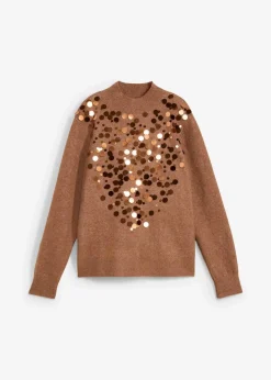 Outlet Pullover mit Pailetten Damen Nachhaltigere Materialien|Pullover & Strickjacken