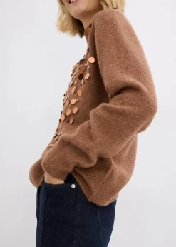 Outlet Pullover mit Pailetten Damen Nachhaltigere Materialien|Pullover & Strickjacken