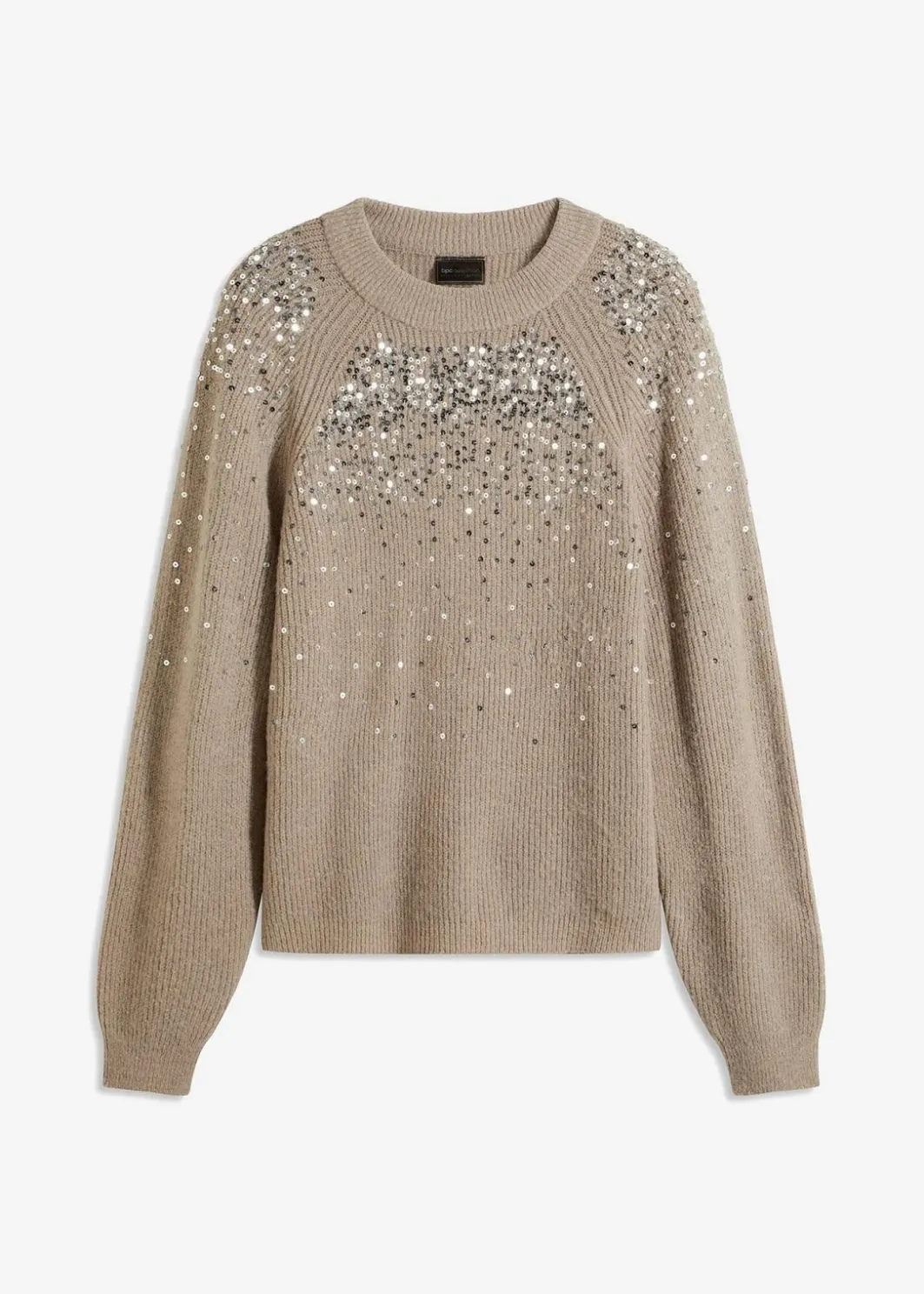 Damen bonprix Pullover & Strickjacken|Bekleidung·Jeans|Pullover mit Pailletten