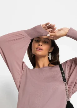 Outlet Pullover mit plissierten Ärmeln Damen Pullover & Strickjacken|Nachhaltigere Materialien