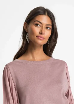 Outlet Pullover mit plissierten Ärmeln Damen Pullover & Strickjacken|Nachhaltigere Materialien