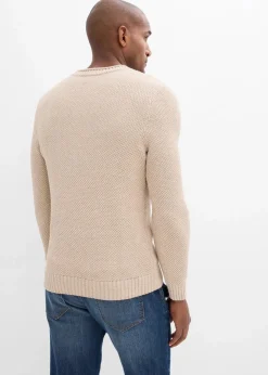 Herren bonprix Große Größen|Pullover & Strickjacken|Pullover mit recycelter Baumwolle