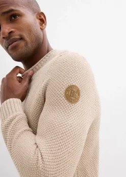 Herren bonprix Große Größen|Pullover & Strickjacken|Pullover mit recycelter Baumwolle