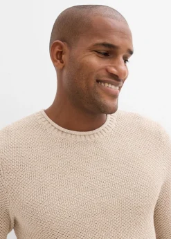 Herren bonprix Große Größen|Pullover & Strickjacken|Pullover mit recycelter Baumwolle