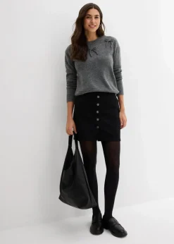 Damen bonprix Pullover & Strickjacken|Strickmode|Pullover mit Schleifen