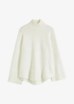 Damen bonprix Pullover & Strickjacken|Strickmode|Pullover mit Stehkragen