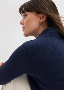 Damen bonprix Bekleidung·Umstandsmode|Strickmode|Pullover mit Stehkragen