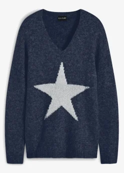 New Pullover mit Stern Damen Bekleidung·Umstandsmode|Bekleidung·Jeans