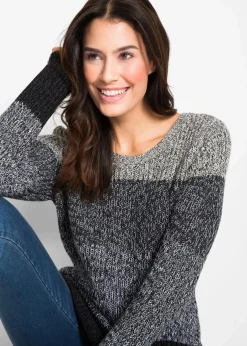 Hot Pullover mit Streifenmuster Damen Bekleidung·Umstandsmode|Bekleidung·Jeans
