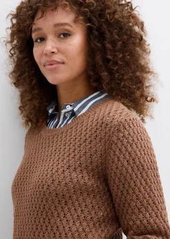 Clearance Pullover mit Strukturstrick aus Baumwollmix Damen Bekleidung·Umstandsmode|Bekleidung·Jeans