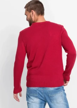 Herren bonprix Pullover & Strickjacken|Große Größen|Pullover mit Weihnachtsmotiv