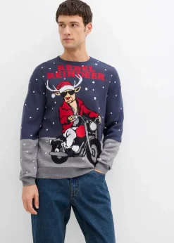 Discount Pullover mit Weihnachtsmotiv Herren Große Größen|Pullover & Strickjacken