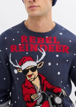 Discount Pullover mit Weihnachtsmotiv Herren Große Größen|Pullover & Strickjacken