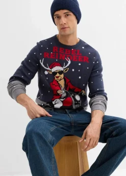 Discount Pullover mit Weihnachtsmotiv Herren Große Größen|Pullover & Strickjacken