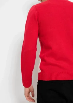 Herren bonprix Pullover & Strickjacken|Große Größen|Pullover mit Weihnachtsmotiv