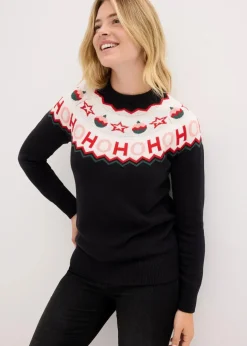 Hot Pullover mit Weihnachtsmotiv Damen Pullover & Strickjacken|Strickmode