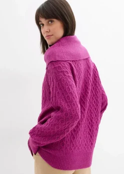 Damen bonprix Bekleidung·Umstandsmode|Bekleidung·Jeans|Pullover mit Zopfmuster