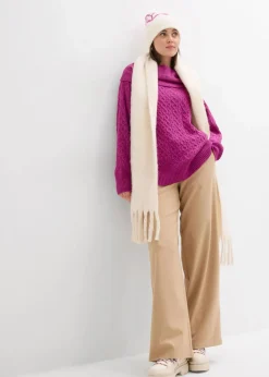 Damen bonprix Bekleidung·Umstandsmode|Bekleidung·Jeans|Pullover mit Zopfmuster