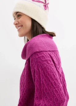 Damen bonprix Bekleidung·Umstandsmode|Bekleidung·Jeans|Pullover mit Zopfmuster