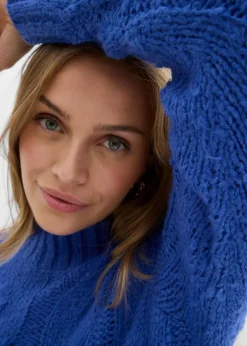 Damen bonprix Bekleidung·Umstandsmode|Strickmode|Pullover mit Zopfmuster