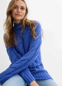 Damen bonprix Bekleidung·Umstandsmode|Strickmode|Pullover mit Zopfmuster
