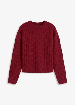 Best Pullover mit Zopfmuster Damen Pullover & Strickjacken|Strickmode