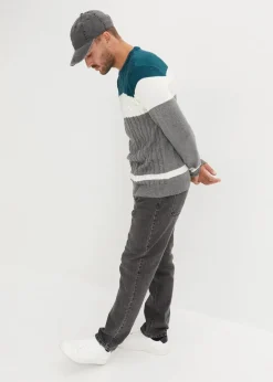 Discount Pullover mit Zopfmuster und Baumwolle Herren Große Größen|Pullover & Strickjacken