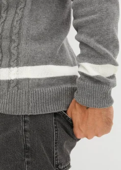 Discount Pullover mit Zopfmuster und Baumwolle Herren Große Größen|Pullover & Strickjacken